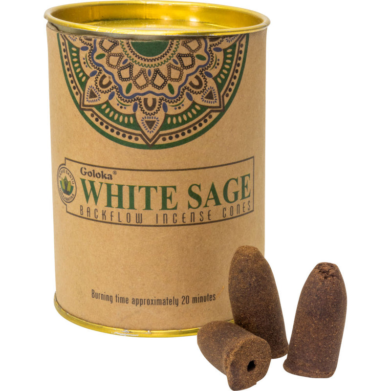 White Sage Backflow Cones
